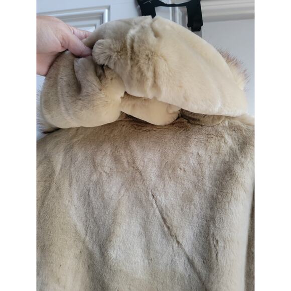 Northern Lifestyle Womens S Deer Forest Satin Lined Faux Fur Hood Vintage Jacket - Picture 11 of 16